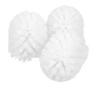 Didiseaon 3 pezzi Testa Ricambio Scopino Wc Plastica Bagno Igienica con Setole Densamente Resistenti per Pulizia Prolungata del Water