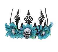 Didiseaon 3 Pz Fascia a Floreale Con Teschio Ghirlanda Di Halloween Fascia Per Di Fiori Di Halloween Di Teschio Di Per Il io è Resina