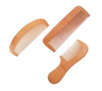 Didiseaon 3 Pz Pettine in Mogano Pettine Per Striature Groviglio Massaggiatore Soffio Caldo Spazzola Di Cinghiale Spazzola Per Scratcher a Lisciante Districante Cera