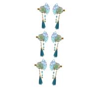 Didiseaon 3 Set Di Accessori Per Kimono Fermaglio Per Giapponese Fiore Ventaglio Nappa Campana Forcina Per Donna 2 Pezzi*3