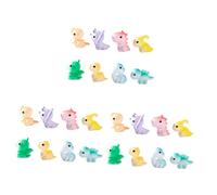 Didiseaon 3 Set Ornamenti per Bambole di Dinosauro Piccolo Dinosauri Shower Decorazione Ornamento Paesaggistico Figurine Decorazioni da Tavola di Dinosauro Mini Resina 8 Pezzi*3