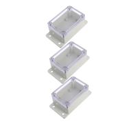 Didiseaon 3 Set Scatola di Giunzione Elettrica con Coperchio Trasparente Resistente AI Raggi Uv e Agenti Atmosferici per Distribuzione Energia e Collegamenti Esterni Facile da Installare
