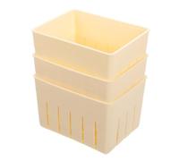 Didiseaon 3 set Stampi per Tofu e Formaggio con Pressa Compatta e Coperchio Utensile Pratico per Preparazioni Casalinghe Bordi Levigati e Interni Lisci per Facile Sformatura per Cucina Fai