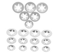 Didiseaon 30 pezzi Assortimento Rondelle Bloccaggio Acciaio Inossidabile per Clips Fissaggio per Applicazioni Industriali e Meccaniche Resistente e Compatto