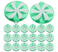 Didiseaon 30 Pezzi Caramella Paralume Verde a Forma Mini LED di Lampadine | Plastica, per Luci a Corda e Applique, Riutilizzabile, Facile da Montare, Adatto a Bulbi da 5mm