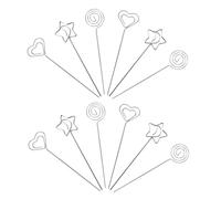 Didiseaon 30 Pezzi Clip Memo Metallo per Foto e Note Porta Numeri da Tavolo Flessibile per Decorazioni Feste Compleanni e Matrimoni Supporti Metallo Multifunzione per Carte e Biglietti