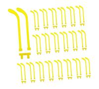 Didiseaon 30 Set Accessori bicchieri divertenti bicchieri festa glasses occhiali sciocchi detergente per occhiali fornitura fai da te occhiali braccio gambe per giocattolo plastica Yellow