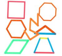 Didiseaon 30 Strisce Geometriche in Plastica per Giochi Matematici Educativi Montessori Strumenti Didattici per Apprendimento e Poligoni Sviluppo e Creatività