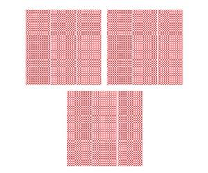 Didiseaon 300 Pezzi Carta Alimenti Rosa a Quadri per Hamburger e Pollo | Laminazione Protettiva, Facile da Confezionare, per Asporto e Pasti in Famiglia, Decorazione a Quadri Rossi