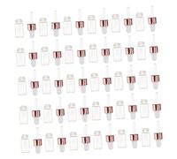 Didiseaon 30pezzi Fiale Contagocce in Vetro Trasparente Vuote da Ricaricabili Coperchio e Tappo Spessi Color Oro Rosa per Oli Essenziali Fai da Te Colonie Tinture e Cosmetici