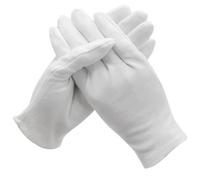 Didiseaon 36 Paia Guanti in Cotone Chiari da Lavoro, Protezione Mani | Traspiranti e Confortevoli, per Ispezioni di Monete e Archivio, Adatti a Mani ed Elettronica