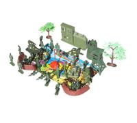 Didiseaon 37 pezzi Giocattoli Militari per Scena Militare con Soldatini Carri Armati Aerei e Accessori per Gioco di Simulazione e Creatività Adatto per Feste e Giochi di Ruolo