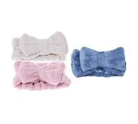 Didiseaon 3pcs Face Lavaggio Ties Trucco Per La Casa Hairbands Bowknot Fandbands