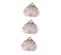Didiseaon 3Pcs Rossetto Sacchetto Di Immagazzinaggio Chiavi Borsa Piccole Borse Borsa Del Cambio Delle Donne Borsa Delle Borsa Del Cambiamento Portafogli Per Le Donne Piccola Borsa
