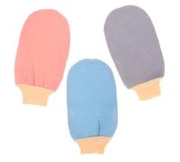 Didiseaon 3pezzi Esfolianti Per Doccia Colori Blu Rosa e Grigio Per Profonda e Massaggio Della Per e Donne