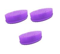 Didiseaon 3pezzi Spazzola Per Doccia Silicone Per Massaggiatore Morbido e Antiscivolo Scrubber Per Bagno Silicone Alimentare Facile Da Pulire Per Famiglie