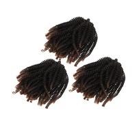 Didiseaon 3sets Extension Capelli Spirale Ciocche Intrecciati Molla per Donne Colore Tessitura Fine Adatti Stili Europei Africani Uso Quotidiano e Occasioni Speciali