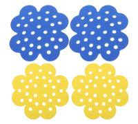 Didiseaon 4 abbeveratoi galleggianti per api, ideali per impollinatori da | Piattaforma di atterraggio per farfalle da 15 cm, vassoio per l'alimentazione a forma di isola con fiori, ciotole per