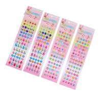 Didiseaon 4 Fogli Adesivi per Fiori e Gocce d Acqua Colorate Decorazioni Crystal Sticker per Scrapbook Artigianato e Personalizzazione Cameretta Ragazzi e Ragazze