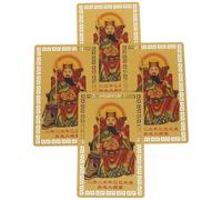 Didiseaon 4 Fogli Carte Portafortuna Cinese Taisui Card per Fortuna e Protezione Tradizionale Portatile di Talismani di Buona Sorte per Portafoglio e Regalo Magico