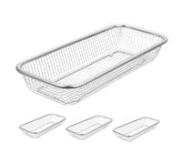 Didiseaon 4 pezzi Cestino Acciaio Inossidabile per Lavastoviglie Organizer Versatile per Utensili e Frutta per Lavaggio e Conservazione per Nuove