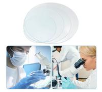 Didiseaon 4 pezzi Copertine per Becher in Vetro Temperato Spessore Maggiorato per Laboratorio Scolastico e Chimica Accessori Resistenti al Calore per Esperimenti Evaporativi