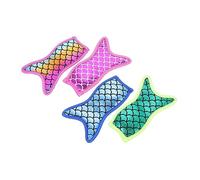 Didiseaon 4 pezzi Coperture per Ghiaccioli in Neoprene Forma Sirena Protezione Freddo per Gelato Colori Misti Adatte per Adulti per Feste e Barbecue Estivi