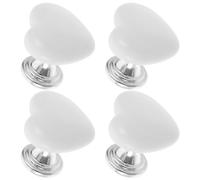 Didiseaon 4 pezzi Pulsante per Scarico Forma Cuore da Strumento Assistente per Risciacquo Facile Installazione Senza Design Creativo e Pratico per Bagno Wc