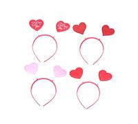 Didiseaon 4 Pz bel copricapo Fascia per fasce per a cuore fascia a cuore glitterata vestito a cuore cupido carino hair bow hair band copricapo del cuore Cerchi per