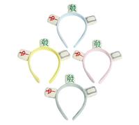 Didiseaon 4 Pz Divertente Fascia Mahjong Fascia Per Per Lavare Il Viso Adorabile Fascia Per Fasce Mahjong Fascia Per Il Lavaggio Del Viso Foto Prop Cerchi Per Tessuto