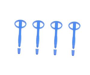 Didiseaon 4 Pz penna di sicurezza in gomma penna multifunzione penne multifunzione carcere con penne flessibili penna da scrittura multifunzione agitarsi penna da scrittura di sicurezza Blue