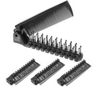 Didiseaon 4 Pz Pettine Portatile Da Viaggio Districare Lattina Asciugacapelli Diffusore Spazzola Districante Pettine Della Crosta Lattea Mini Spazzola Per Clipper Groviglio Rad Black