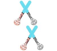 Didiseaon 4 Pz raschietto per lingua a goccia spazzolino per pulire la lingua strumenti per tongue scraper raschietto lingua spatola in silicone raschietto per la lingua fornitura di denti