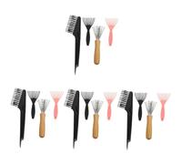 Didiseaon 4 Set Pulizia del pettine arricciacapelli Pulitore pettine arricciacapelli per eliminare i nodi pennelli detersivo spazzola pulitore depilatore plastica