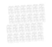 Didiseaon 40 Pezzi Palette Acquerelli Plastica Vassoio Rettangolare Scomparti per Miscelare Colori Contenitore Vuoto Portatile Leggero per Pittura da Viaggio e Artisti Uso Acquerello e