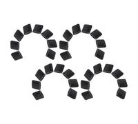 Didiseaon 40 Pezzi Paraurti Protezione Angolare e Antiscivolo in Silicone Nero per Friggitrice Accessori per Teglia e, per Cucina Domestica