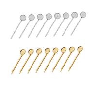 Didiseaon 40pezzi Fermagli Per Base Rotonda in Rame Fermacapelli Toppe in Vetro Accessori Per Eleganti Decorazione e Pratica