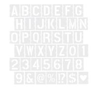 Didiseaon 42 Pezzi Stencil Lettere e Numeri Interbloccati | Disegno Creativo e Progetti Fai, Facile da Pulire, Riutilizzabile, Uso Versatile su Legno e Pareti