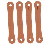 Didiseaon 4pezzi Fasce in Pelle Pu Per Bacchette Batteria Anelli Controllo Antiscivolo Per Dita Accessori Ausiliari Per Batteristi Principianti e Pratica