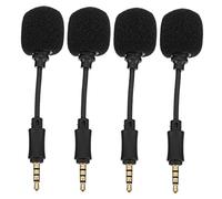 Didiseaon 4pezzi Microfono Direzionale Conduttori Portatile Per Laptop e Telefono Per Streaming Live Canto e Discorsi Design Ottimizzato Per Ripresa Vocale Chiara