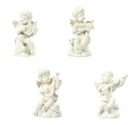 Didiseaon 4pezzi Sculture di Cupidi in Resina Decorazioni da Scrivania Personalizzabili Statuette Bianche e Vuote Forniture per Dipingere e Schizzi Accessori per Casa