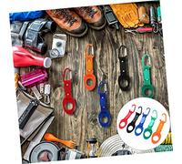 Didiseaon 5 Fibbie Portabottiglie in Silicone Colorate con Moschettone Resistente Clip Multifunzione per attività Outdoor e Portachiavi Integrati per Trekking e