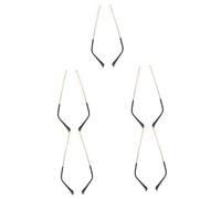 Didiseaon 5 Paia Aste sostituzione occhiali bicchieri glasses ochiali occhiali braccia gambe Kit riparazione occhiali gambe di ricambio per occhiali per occhiali Astine per occhiali plastica