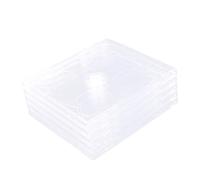 Didiseaon 5 pezzi Custodie CD Trasparenti Dual Vassoio Confezione per Archiviazione Dvd e CD Protezione Ottimale per Dischi per Trasporto e Organizzazione