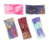 Didiseaon 5 Pezzi Fascia per Chioma Colorata Annodata Traspirante per Donna | Stile Chic e Classico, per Spiaggia e Viaggio, Tiene i Chioma Lontani dal Viso
