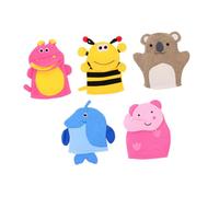 Didiseaon 5 pezzi Guanti da Bagno per Materiale Ecologico Guanti Doccia Forma di Animali Cartoni Animati Esfolianti Delicati e Ricchi per Sensibile di Ragazzi e Ragazze