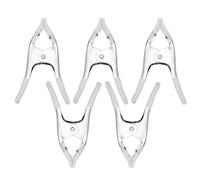 Didiseaon 5 Pezzi Morsetti Metallici Molla in Metallo da 6 Pollici per Impieghi Gravosi e Protezione Pvc Presa Salda e Installazione una Mano per Supporti Fondale per Ritratti Personali e