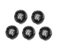 Didiseaon 5 Pz retina per con coulisse barrette hair pin scrunchies hair bow tn nere retine per chignon da ballo porta retina per retina elastica rete elastica nylon Black