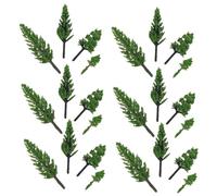 Didiseaon 50 pezzi Alberi Modello Miniatura in Plastica Pino Finto per Diorama Paesaggio Alberi per Modellismo Ferroviario e Architettura Facili da Inserire Realistici e Colore Casuale