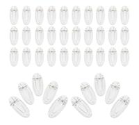 Didiseaon 50 Pezzi Fermagli per Chioma Trasparenti in Plastica Base per Forcine Fai da Te per Clip Leggere e Resistenti per Uso Quotidiano Feste e Matrimoni
